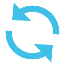 Counterclockwise Arrows Button emoji, Google, Blob, 2017
