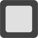Black Square Button emoji, Google, Blob, 2017