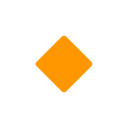 Small Orange Diamond emoji, Google, Blob, 2017