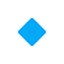 Small Blue Diamond emoji, Google, Blob, 2017