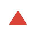 Upwards Button emoji, Google, Blob, 2017
