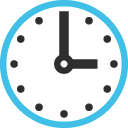 Three O’clock emoji, Google, Blob, 2017