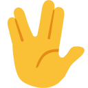 Vulcan Salute emoji, Google, Blob, 2017