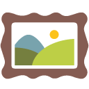 Framed Picture emoji, Google, Blob, 2017