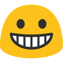 Grinning Face emoji, Google, Blob, 2017