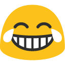 Face with Tears of Joy emoji, Google, Blob, 2017
