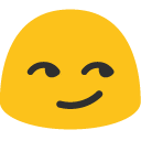 Smirking Face emoji, Google, Blob, 2017