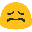 Confounded Face emoji, Google, Blob, 2017