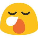 Sleepy Face emoji, Google, Blob, 2017