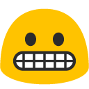 Grimacing Face emoji, Google, Blob, 2017