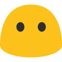 Face Without Mouth emoji, Google, Blob, 2017