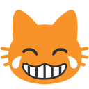 Cat with Tears of Joy emoji, Google, Blob, 2017