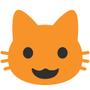 Grinning Cat emoji, Google, Blob, 2017