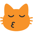 Kissing Cat emoji, Google, Blob, 2017