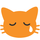 Crying Cat emoji, Google, Blob, 2017