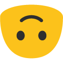 Upside-down Face emoji, Google, Blob, 2017