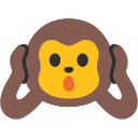 Hear-no-evil Monkey emoji, Google, Blob, 2017