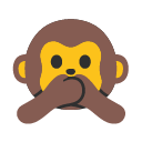 Speak-no-evil Monkey emoji, Google, Blob, 2017