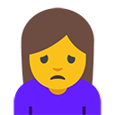 Person Frowning emoji, Google, Blob, 2017