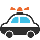 Police Car emoji, Google, Blob, 2017