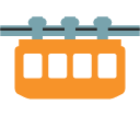 Suspension Railway emoji, Google, Blob, 2017