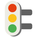 Vertical Traffic Light emoji, Google, Blob, 2017