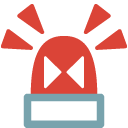 Police Car Light emoji, Google, Blob, 2017