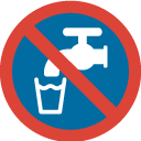 Non-potable Water emoji, Google, Blob, 2017