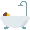 Person Taking Bath emoji, Google, Blob, 2017