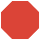 Stop Sign emoji, Google, Blob, 2017