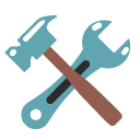 Hammer and Wrench emoji, Google, Blob, 2017