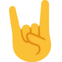 Sign of the Horns emoji, Google, Blob, 2017