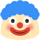 Clown Face emoji, Google, Blob, 2017
