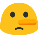 Lying Face emoji, Google, Blob, 2017