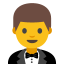 Person in Tuxedo emoji, Google, Blob, 2017