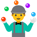 Person Juggling emoji, Google, Blob, 2017