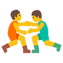 People Wrestling emoji, Google, Blob, 2017
