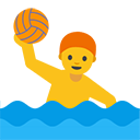 Person Playing Water Polo emoji, Google, Blob, 2017
