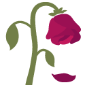 Wilted Flower emoji, Google, Blob, 2017
