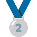 2nd Place Medal emoji, Google, Blob, 2017