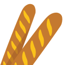 Baguette Bread emoji, Google, Blob, 2017