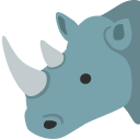Rhinoceros emoji, Google, Blob, 2017