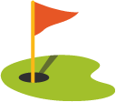Flag in Hole emoji, Google, Blob, 2017