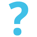 Red Question Mark emoji, Google, Blob, 2017