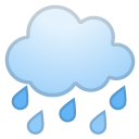 Cloud with Rain emoji, Google, Redesign, 2017