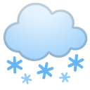 Cloud with Snow emoji, Google, Redesign, 2017