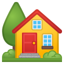 House with Garden emoji, Google, Redesign, 2017