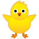 Front-facing Baby Chick emoji, Google, Redesign, 2017