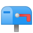 Closed Mailbox with Lowered Flag emoji, Google, Redesign, 2017