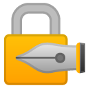 Locked with Pen emoji, Google, Redesign, 2017